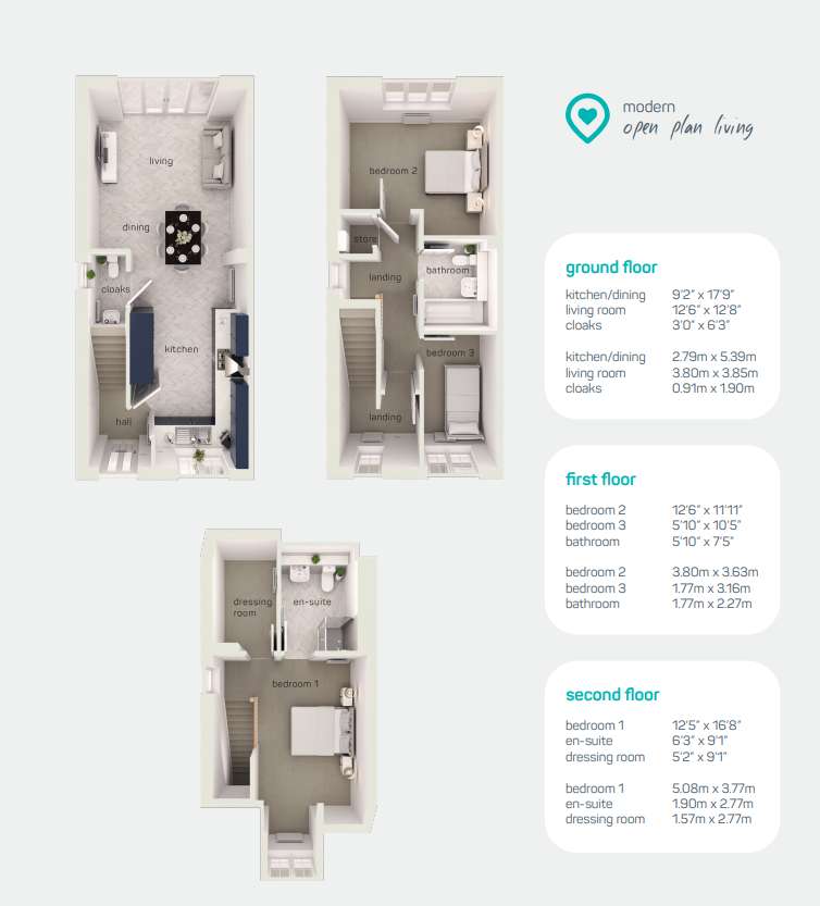 3 bedroom semi-detached house for sale - floorplan