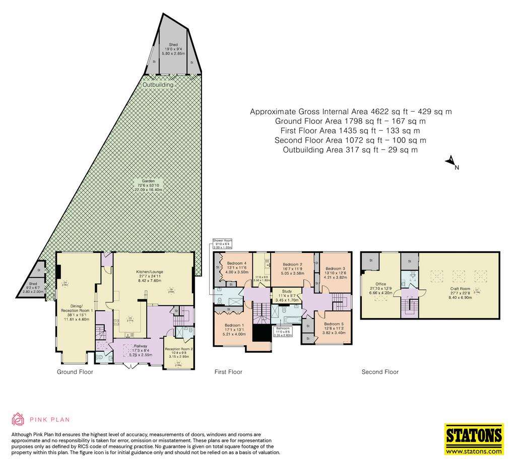 5 bedroom detached house for sale - floorplan