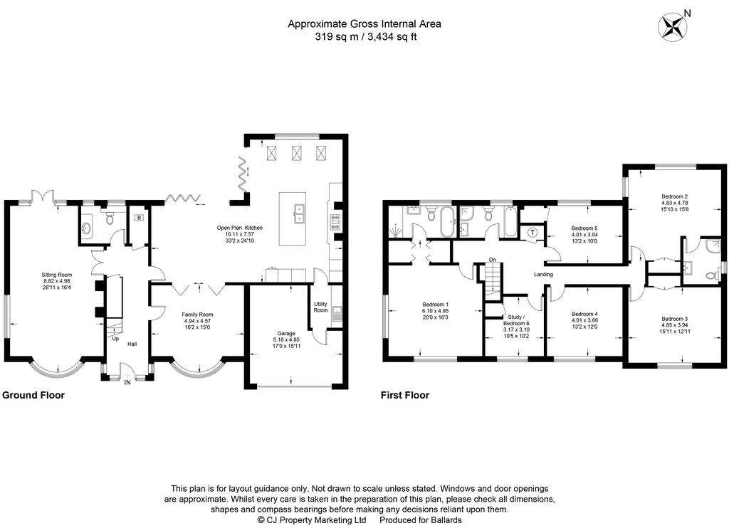 6 bedroom detached house to rent - floorplan