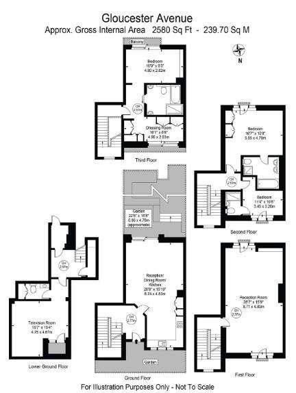 5 bedroom house to rent - floorplan