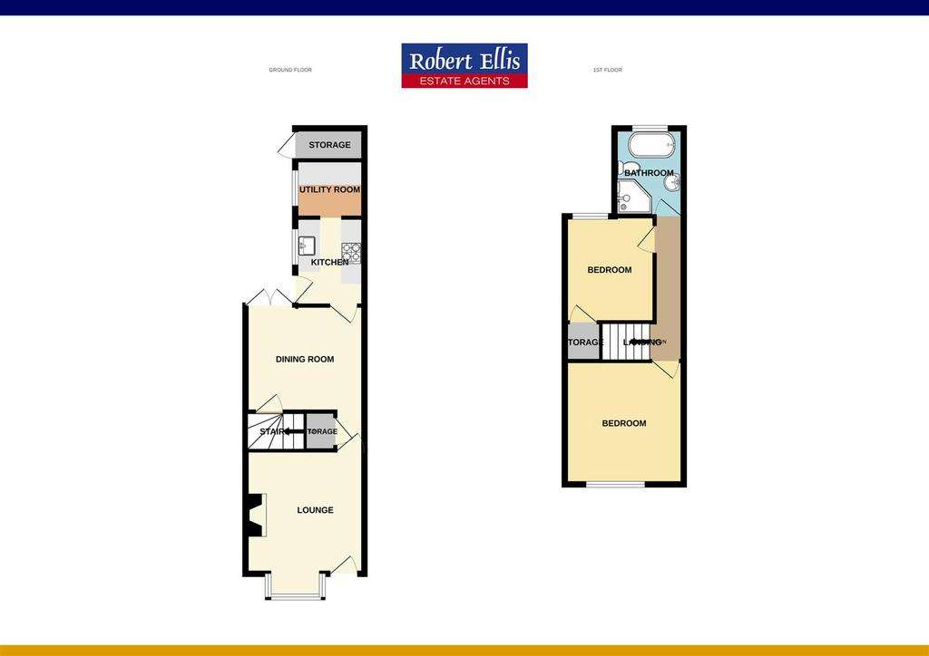 2 bedroom semi-detached house for sale - floorplan