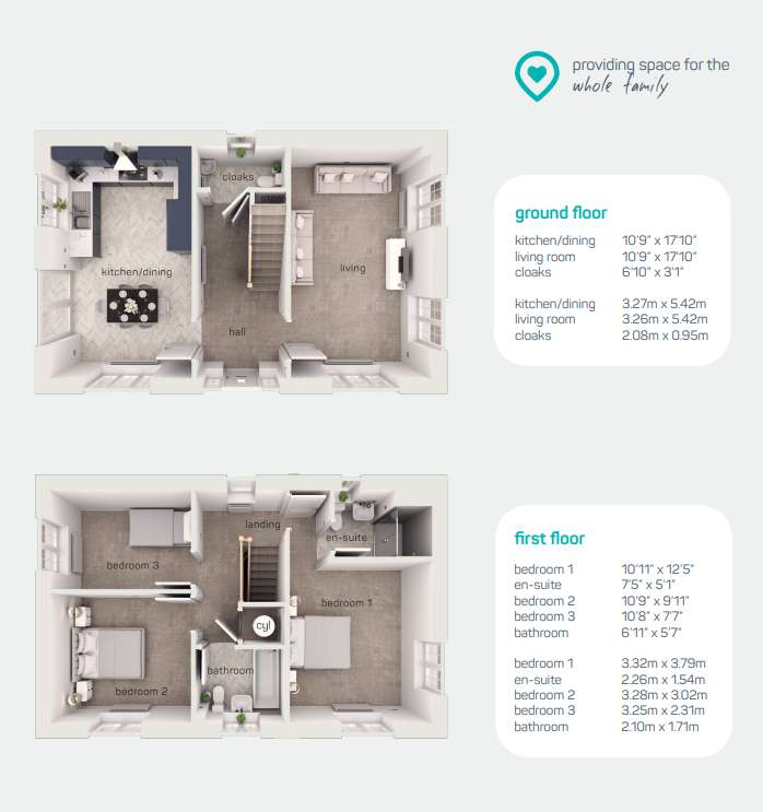 3 bedroom house for sale - floorplan