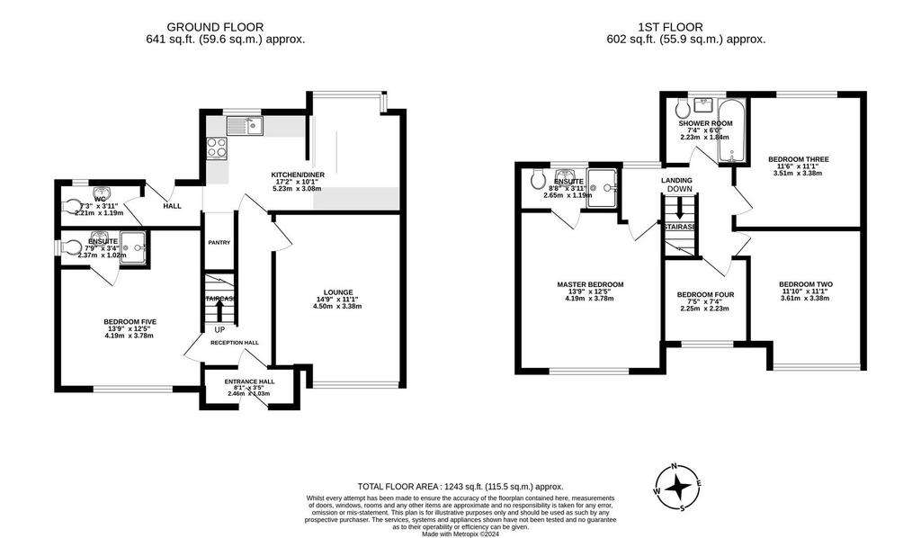 5 bedroom semi-detached house for sale - floorplan