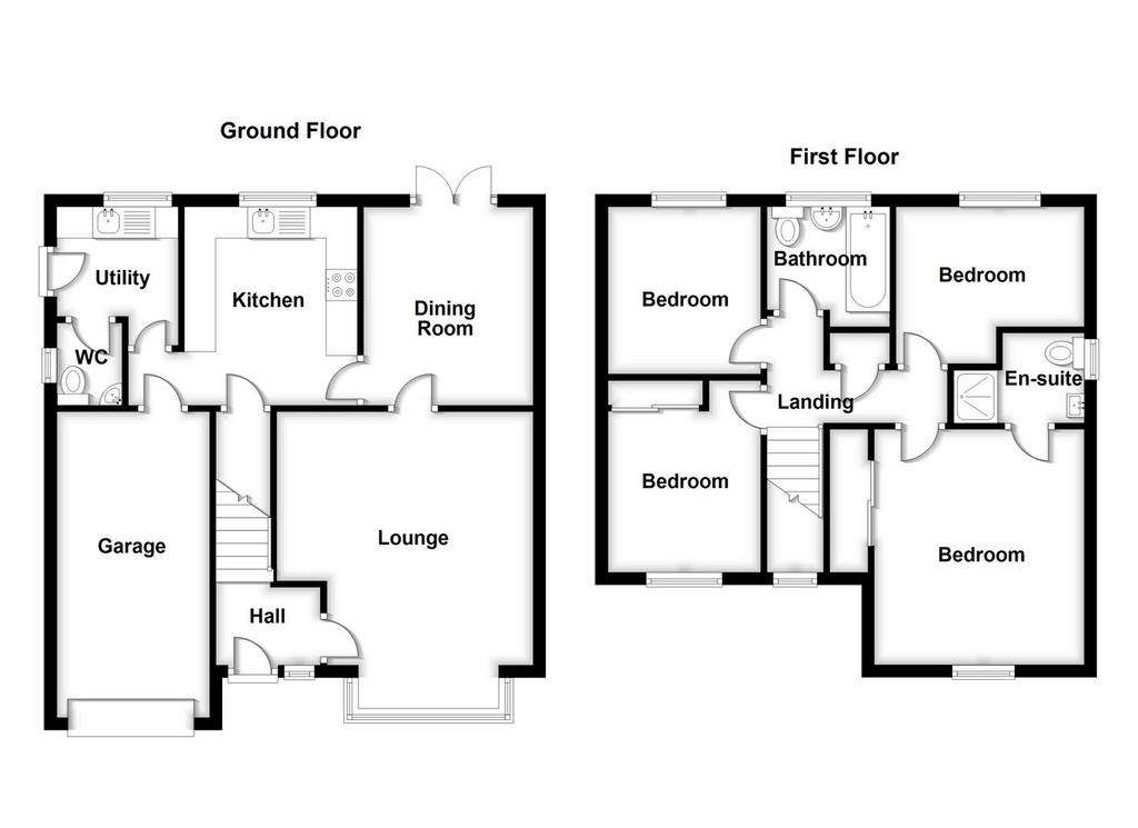 4 bedroom detached house for sale - floorplan