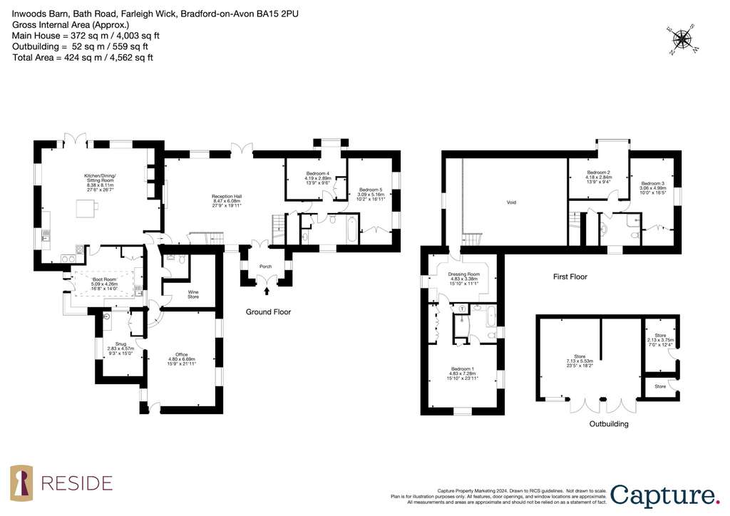 5 bedroom house to rent - floorplan