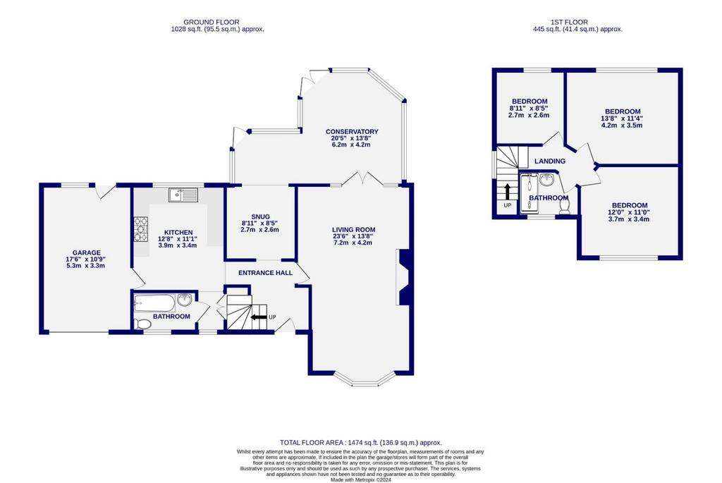 3 bedroom semi-detached house for sale - floorplan