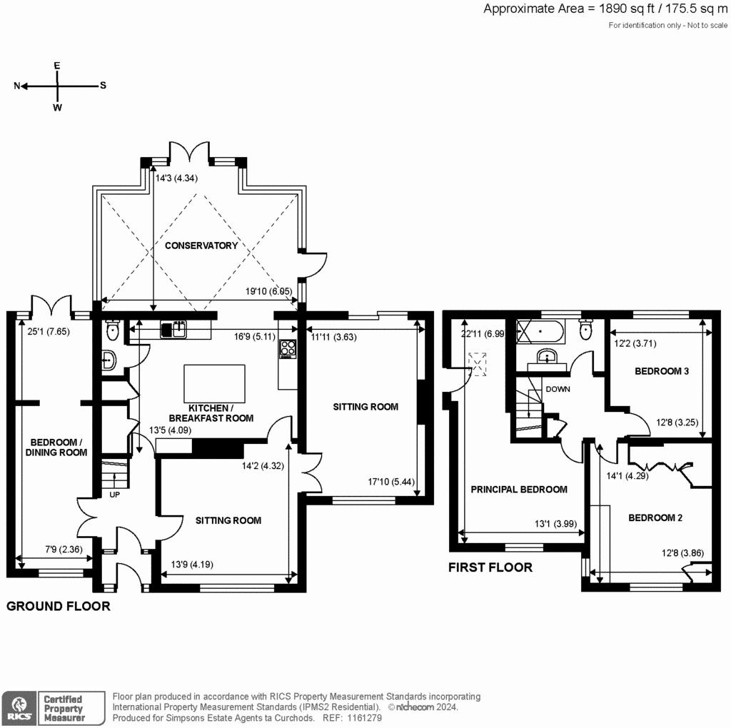 3 bedroom detached house for sale - floorplan