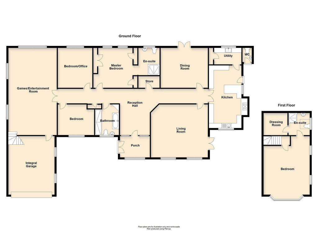 4 bedroom detached bungalow for sale - floorplan