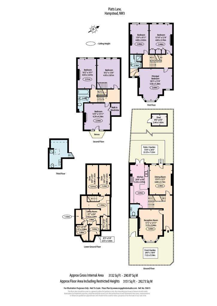 6 bedroom semi-detached house for sale - floorplan