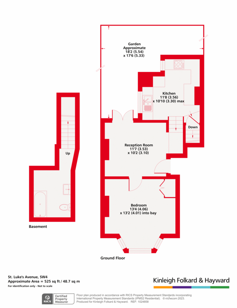 1 bedroom flat for sale - floorplan