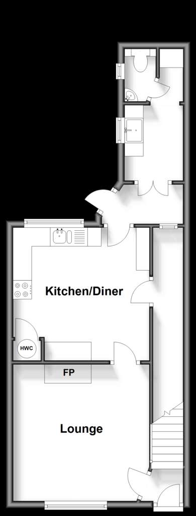 3 bedroom semi-detached house for sale - floorplan