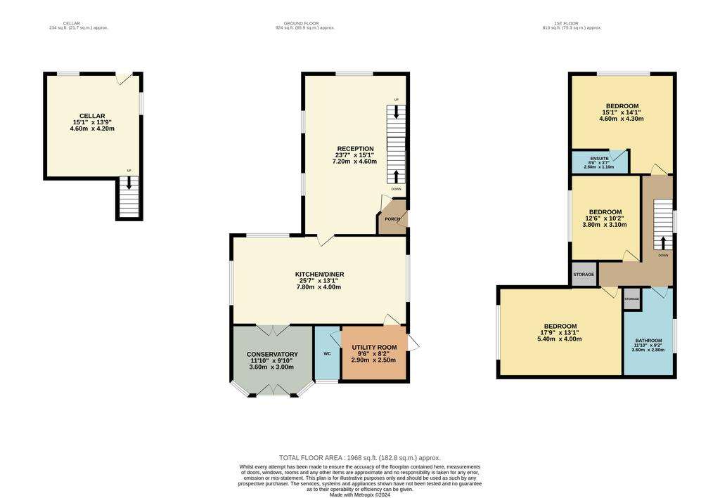 3 bedroom detached house for sale - floorplan