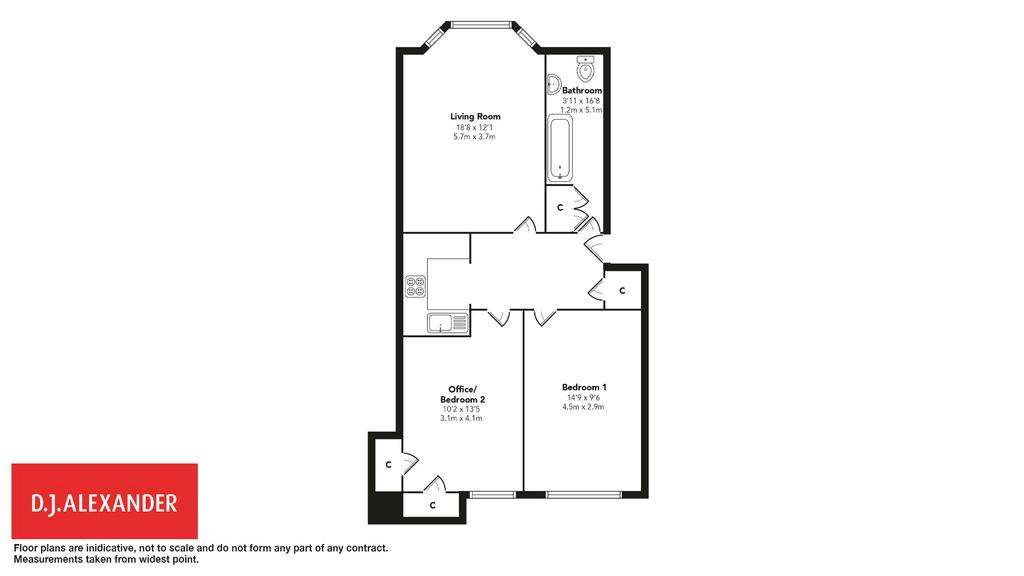 2 bedroom flat for sale - floorplan