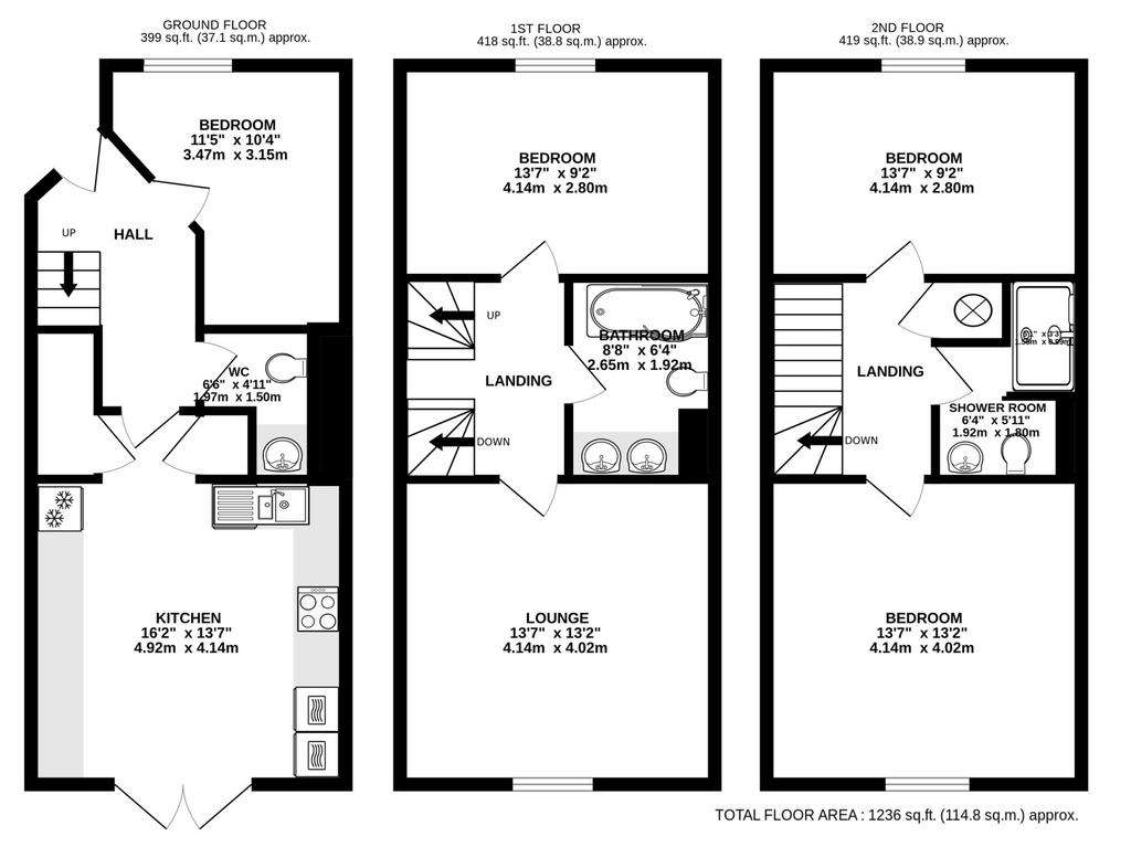 4 bedroom house for sale - floorplan