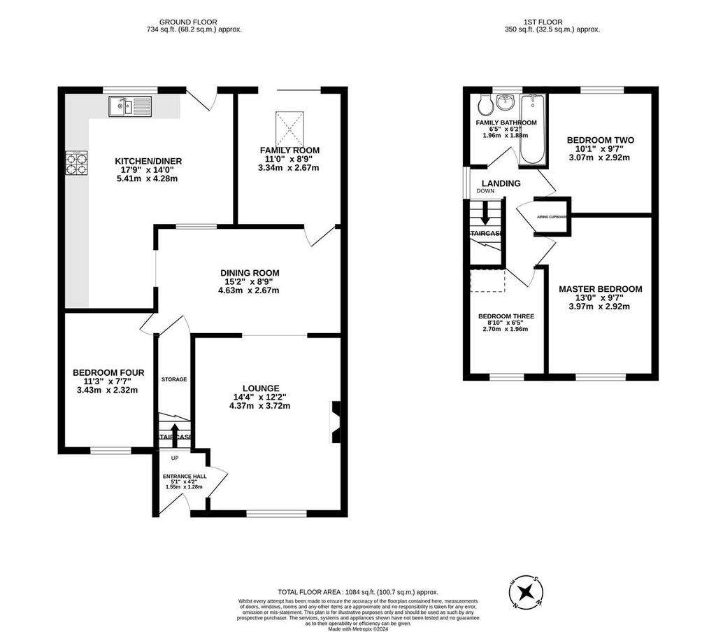 4 bedroom detached house for sale - floorplan