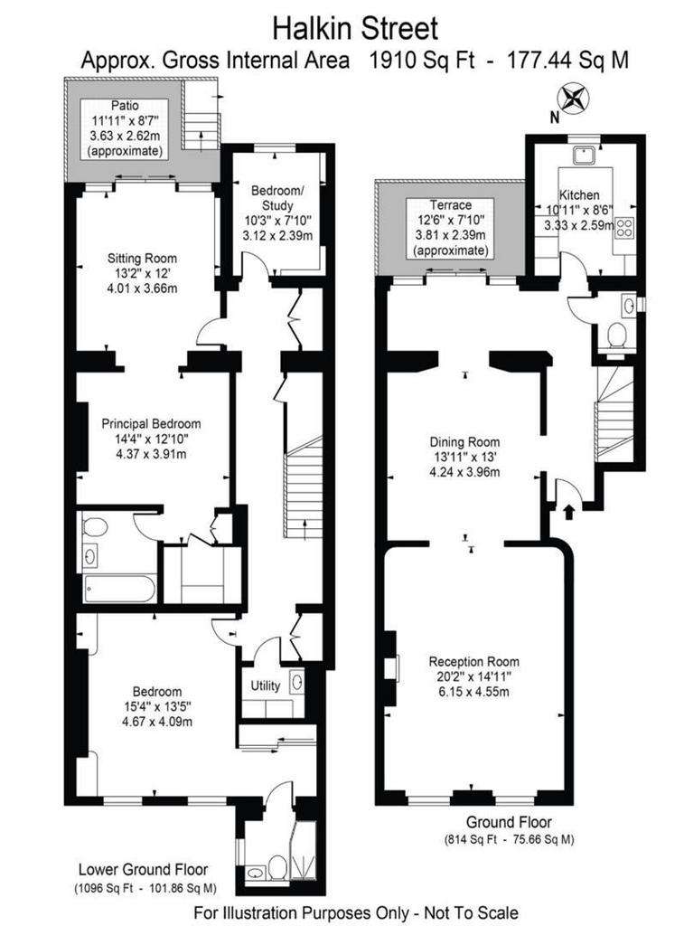 3 bedroom flat to rent - floorplan