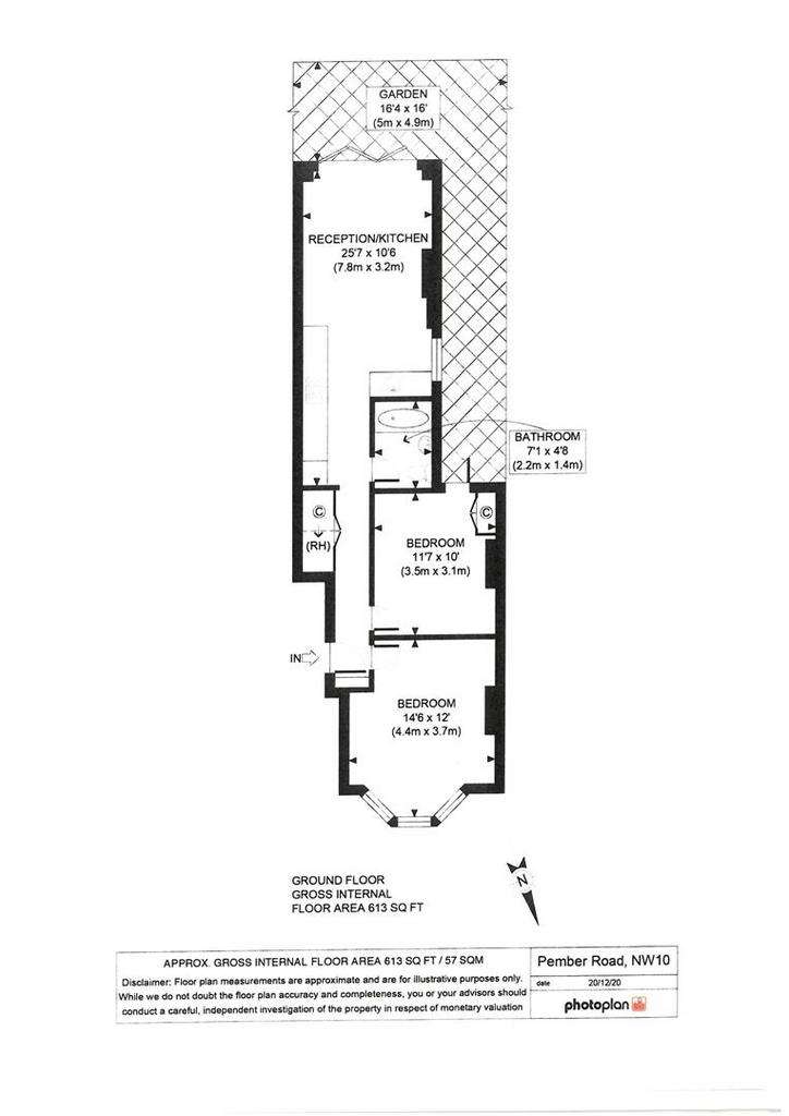 2 bedroom flat for sale - floorplan