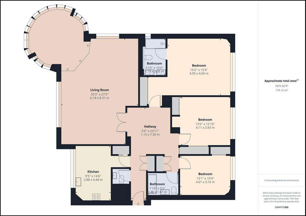 3 bedroom house to rent - floorplan