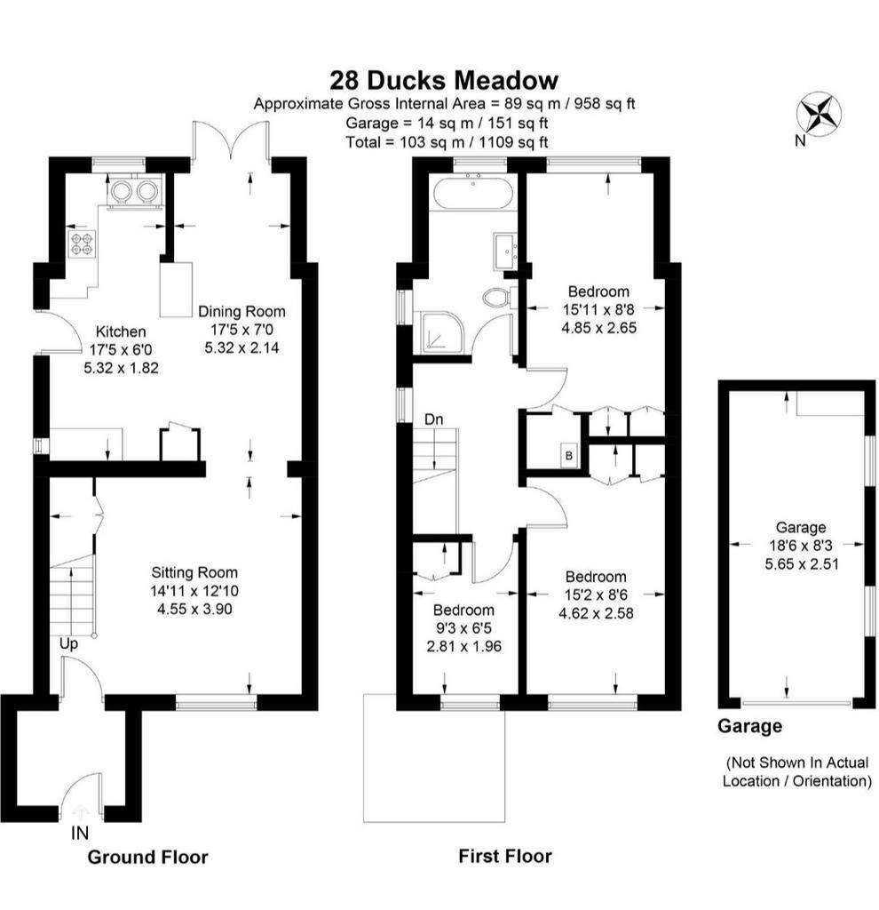 3 bedroom semi-detached house to rent - floorplan