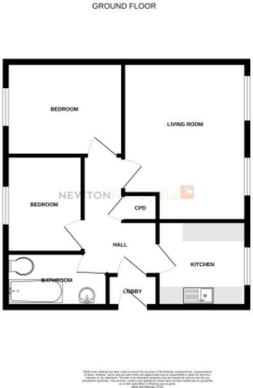 2 bedroom flat for sale - floorplan