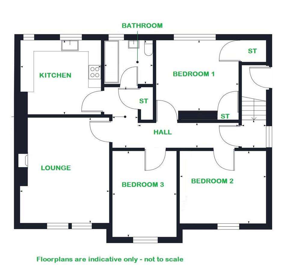 3 bedroom flat for sale - floorplan