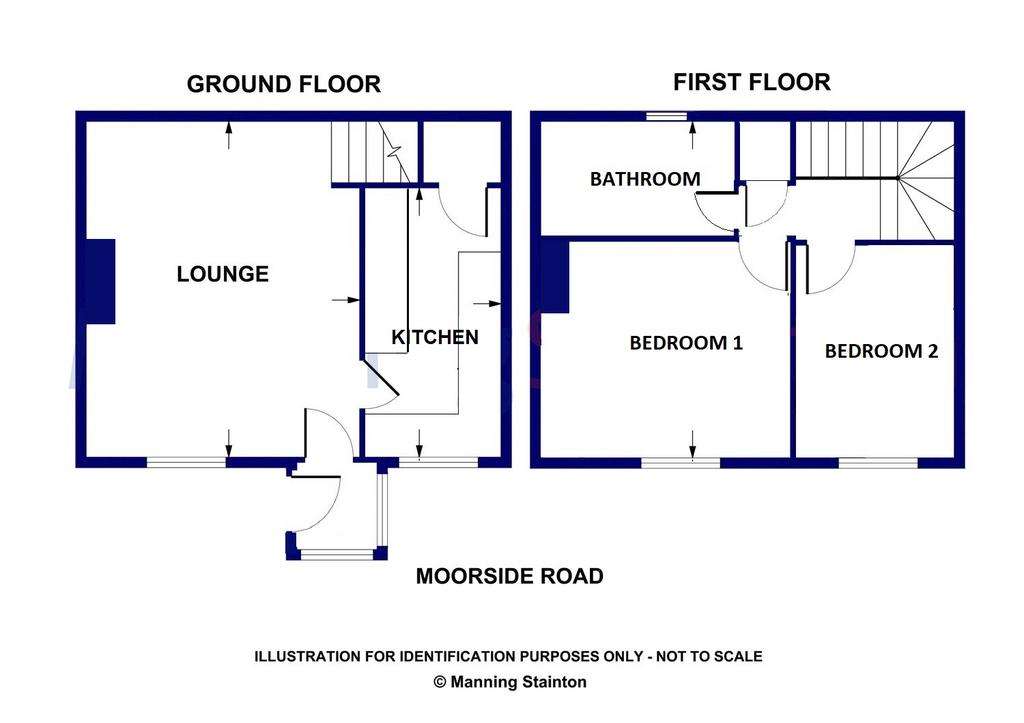 2 bedroom terraced house for sale - floorplan