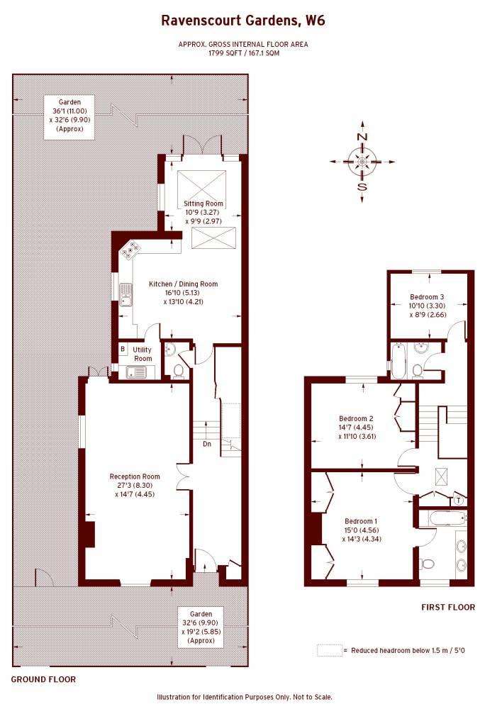 3 bedroom house to rent - floorplan