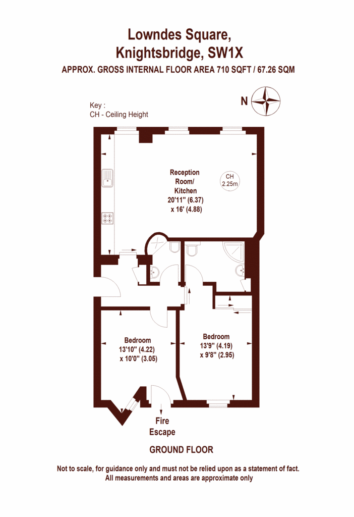 2 bedroom flat to rent - floorplan