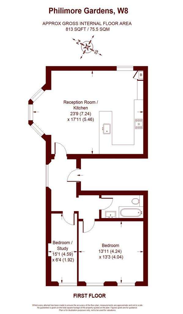 2 bedroom flat to rent - floorplan