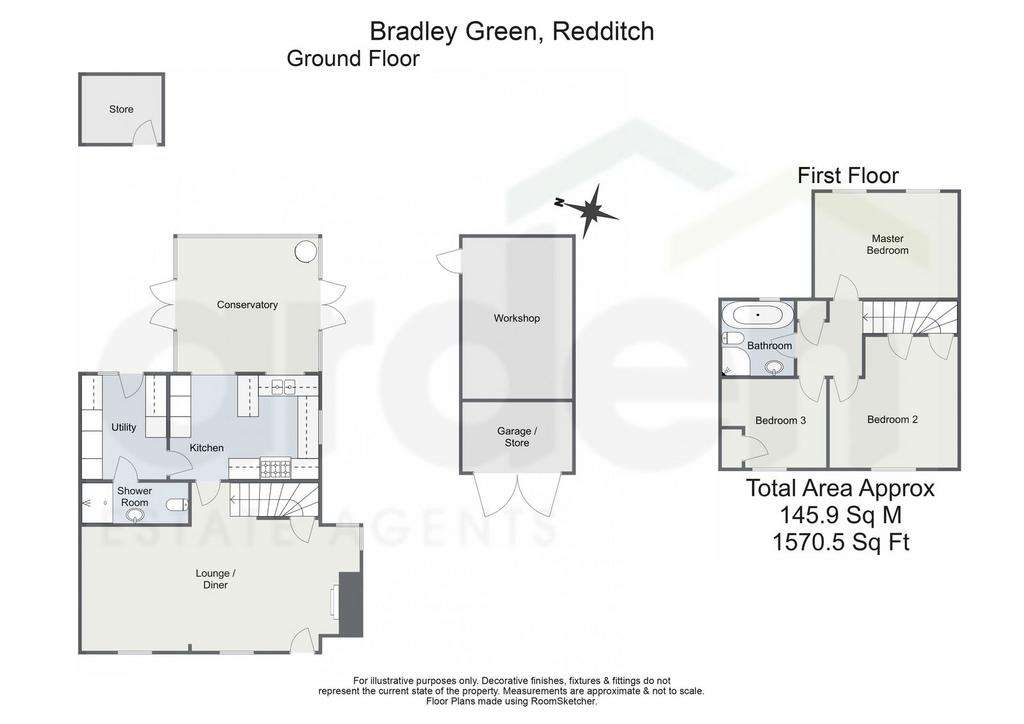 3 bedroom cottage for sale - floorplan