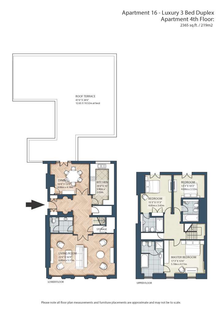 3 bedroom flat to rent - floorplan