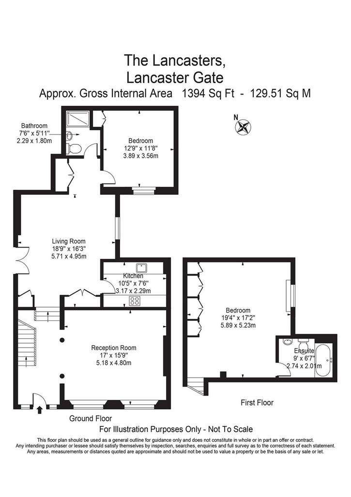 2 bedroom flat to rent - floorplan