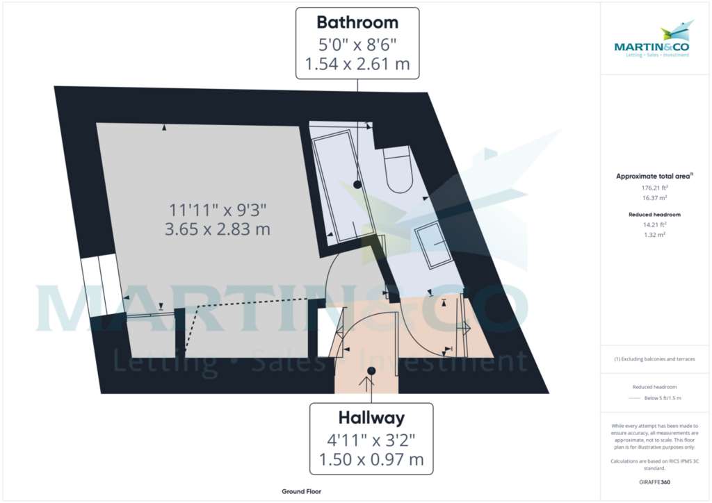 1 bedroom mews house to rent - floorplan