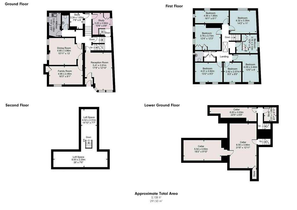 5 bedroom detached house for sale - floorplan