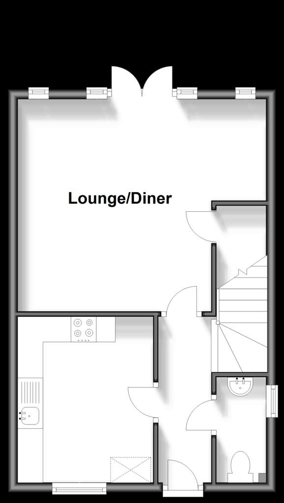 3 bedroom semi-detached house for sale - floorplan