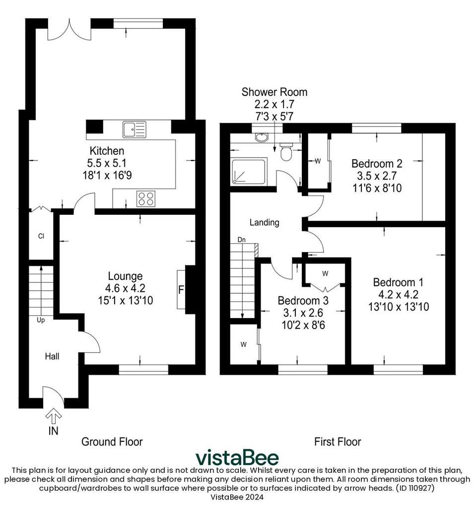 3 bedroom terraced house for sale - floorplan