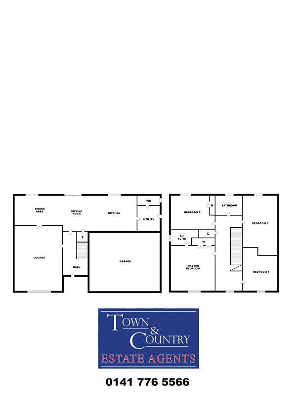 4 bedroom detached villa for sale - floorplan