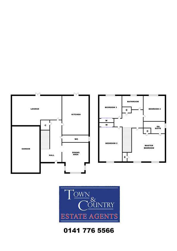 4 bedroom detached villa for sale - floorplan