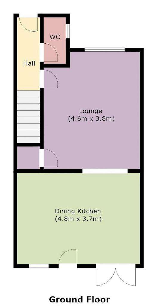 3 bedroom terraced house for sale - floorplan