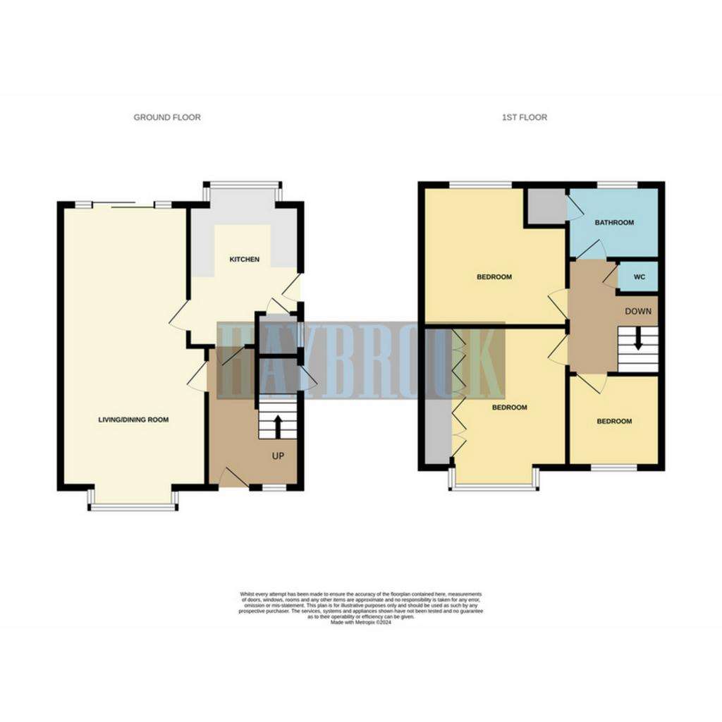 3 bedroom semi-detached house for sale - floorplan