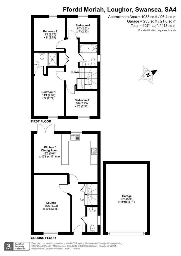 4 bedroom detached house for sale - floorplan