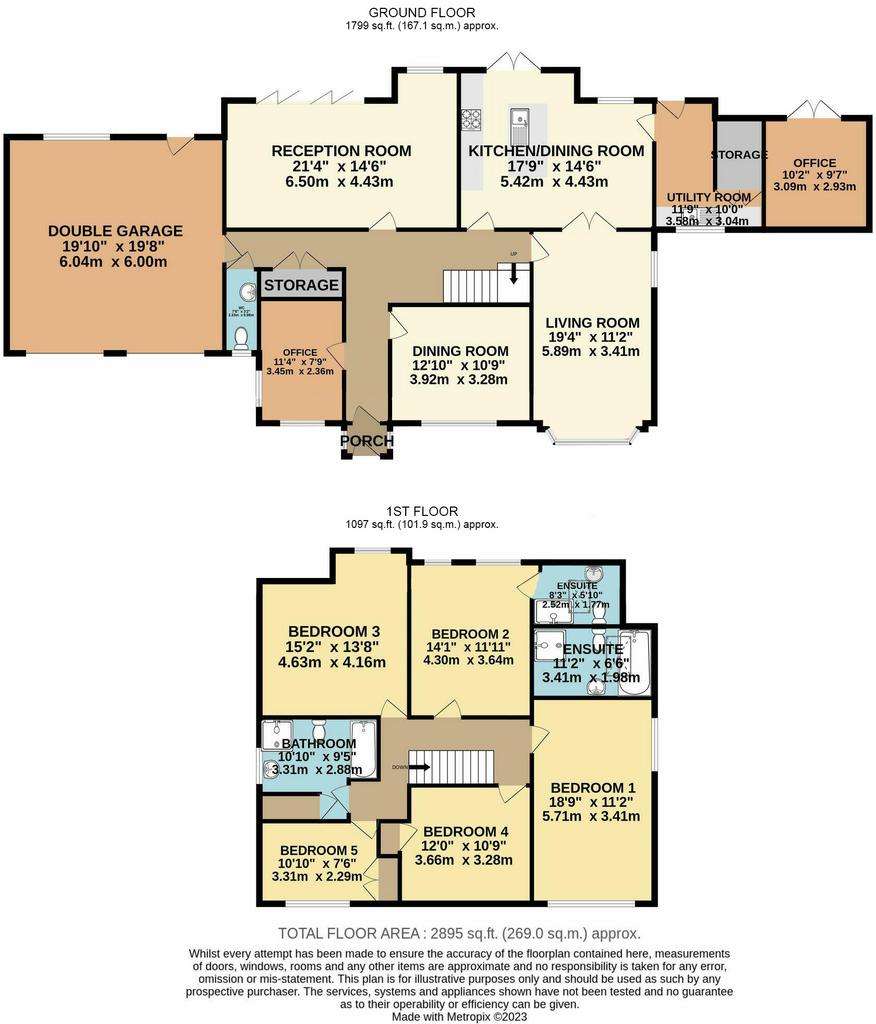 5 bedroom detached house for sale - floorplan