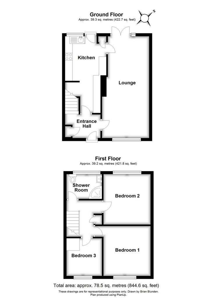 3 bedroom terraced house for sale - floorplan