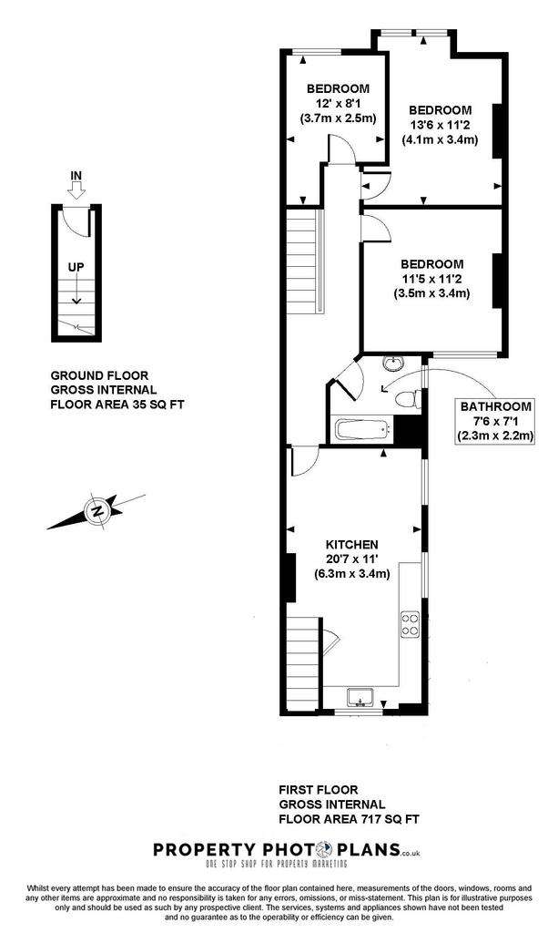 3 bedroom flat to rent - floorplan