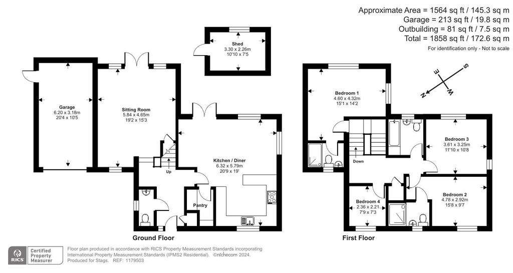 4 bedroom detached house for sale - floorplan