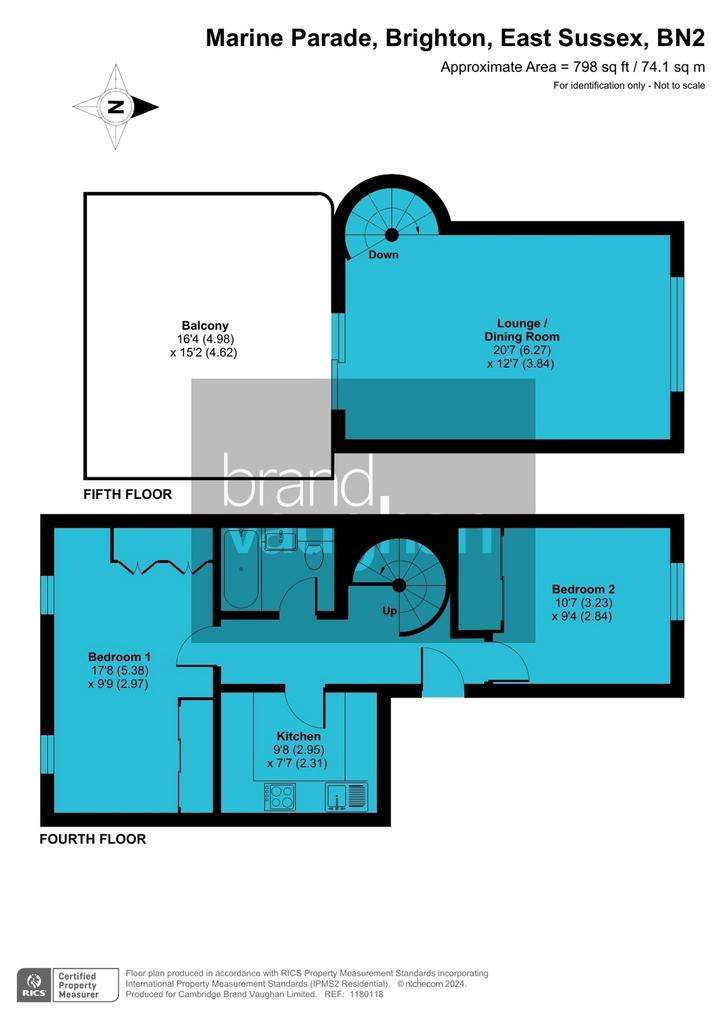 2 bedroom flat to rent - floorplan