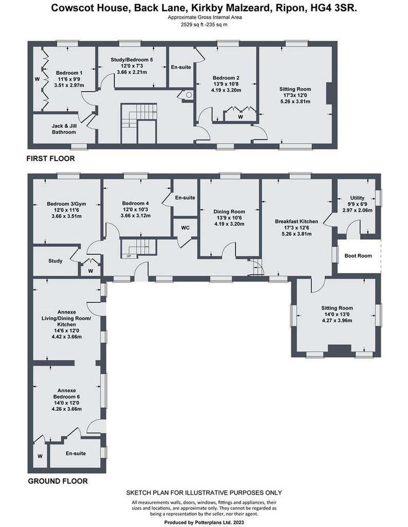 6 bedroom character property for sale - floorplan