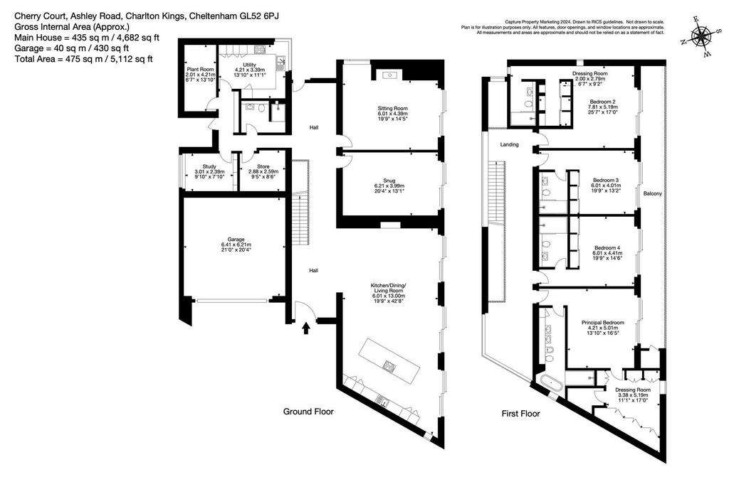 4 bedroom detached house for sale - floorplan