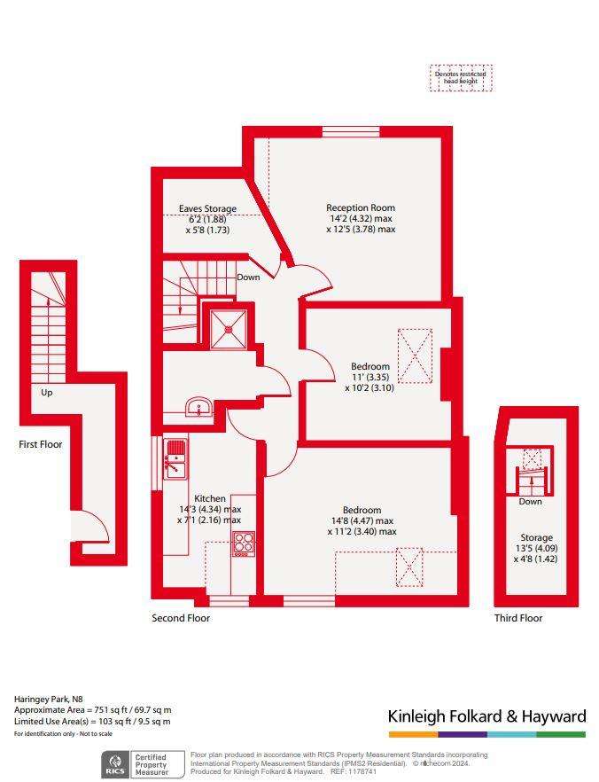 2 bedroom flat for sale - floorplan