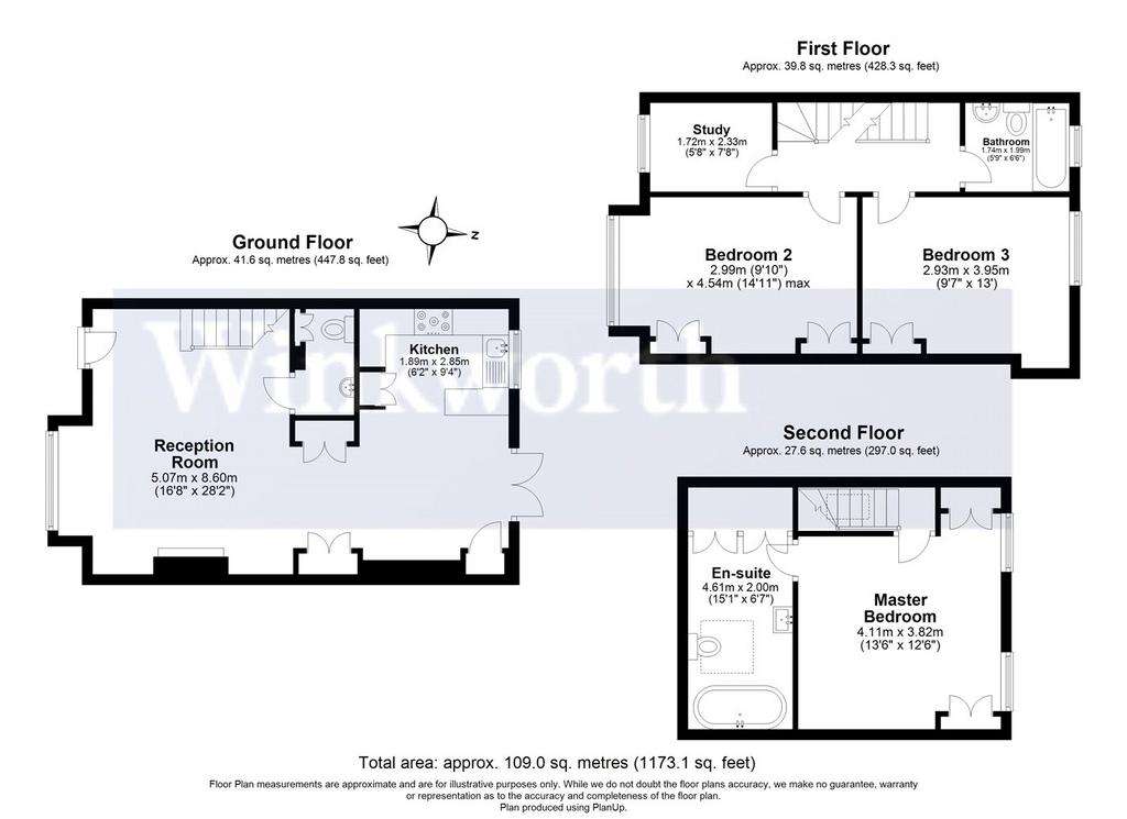 3 bedroom terraced house to rent - floorplan